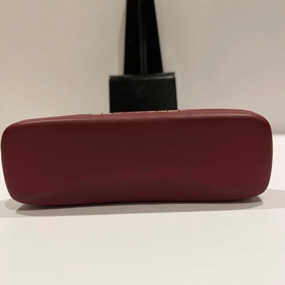 Ray-Ban Red Burgundy Maroon Slim Hard Clamshell Glasses Case Hard Shell